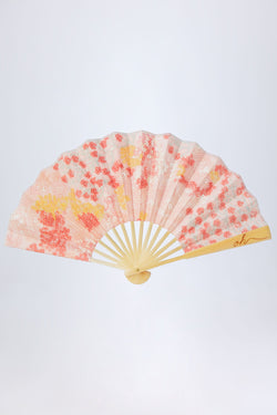 Folding Hand Fan in Pink